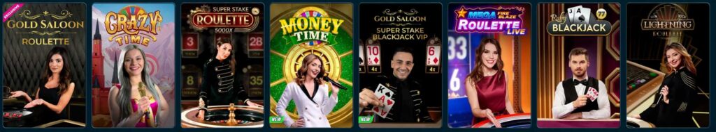 live games caspero casino