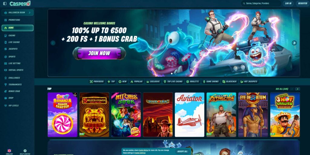 main page caspero casino